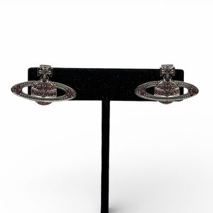 VIVIENNE WESTWOOD MINI BAS RELIEF ORB STUD EARRINGS